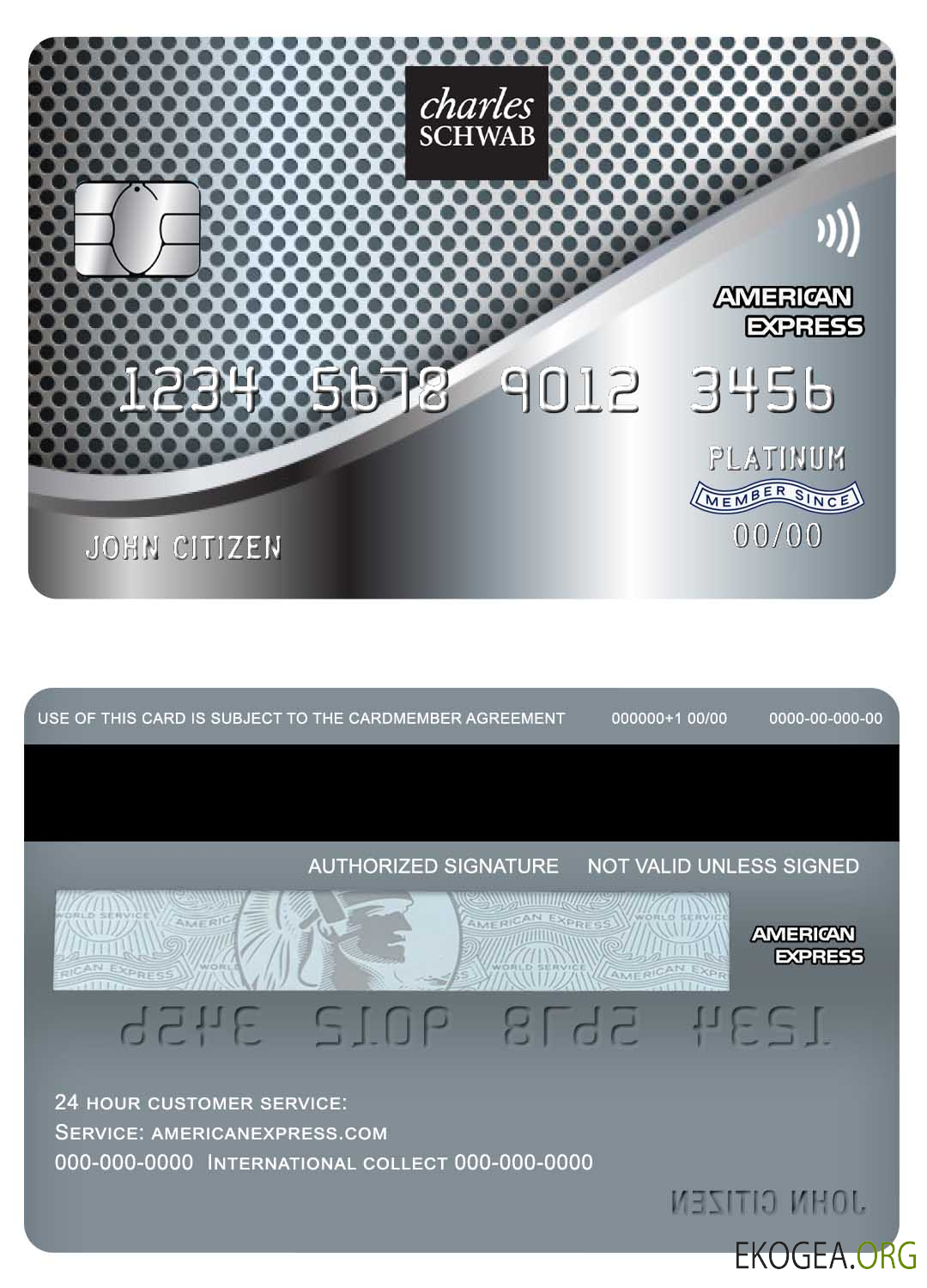 USA Charles Schwab & Co banque carte de crédit American Express